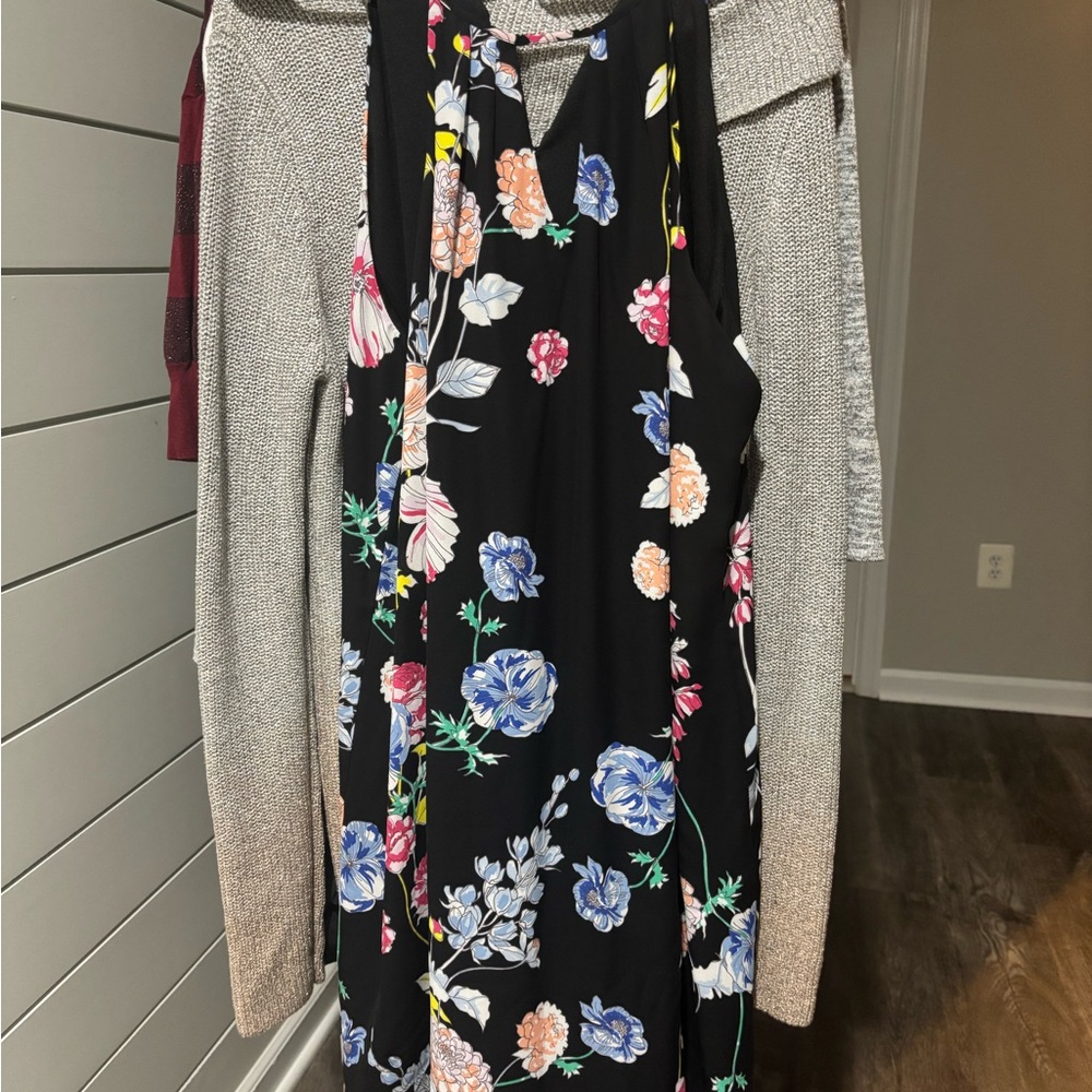 Candie's Black Floral Dress